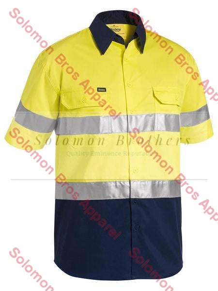 Bisley 3M Taped Two Tone Hi Vis Cool Lightweight Shirt - Short Sleeve - Solomon Brothers Apparel
