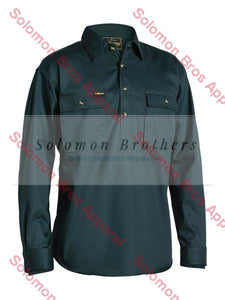 Bisley Closed Front Cotton Drill Shirt L/S - Solomon Brothers Apparel