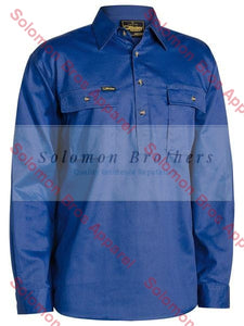 Bisley Closed Front Cotton Drill Shirt L/S - Solomon Brothers Apparel