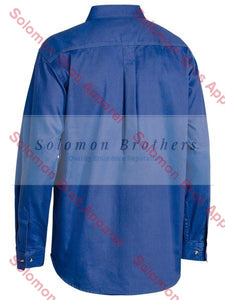 Bisley Closed Front Cotton Drill Shirt L/S - Solomon Brothers Apparel