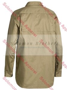 Bisley Cool Lightweight Cotton Drill Shirt L/S - Solomon Brothers Apparel