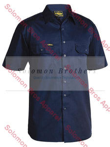 Bisley Cool Lightweight Cotton Drill Shirt S/S - Solomon Brothers Apparel
