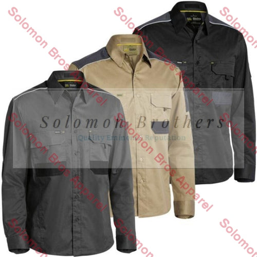 Bisley Flex & Move Mechanical Stretch Shirt - Long Sleeve - Solomon Brothers Apparel