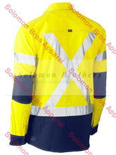 Load image into Gallery viewer, Bisley Flex &amp; Move Two tone Hi Vis Stretch Utility Shirt - Long Sleeve - Solomon Brothers Apparel
