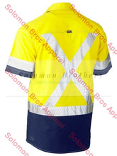 Load image into Gallery viewer, Bisley Flex &amp; Move Two tone Hi Vis Stretch Utility Shirt - Short Sleeve - Solomon Brothers Apparel
