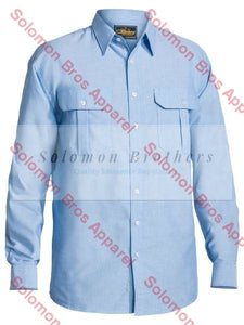 Bisley Oxford Shirt L/S - Solomon Brothers Apparel