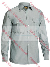 Load image into Gallery viewer, Bisley Oxford Shirt L/S - Solomon Brothers Apparel

