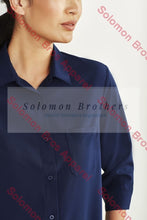 Load image into Gallery viewer, Easy Stretch Ladies 3/4 Sleeve Blouse Plain - Solomon Brothers Apparel
