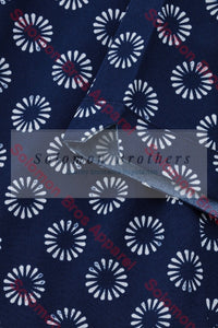 Easy Stretch Ladies Short Sleeve Tunic Daisy Print - Solomon Brothers Apparel