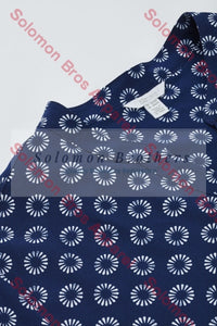 Easy Stretch Ladies Short Sleeve Tunic Daisy Print - Solomon Brothers Apparel