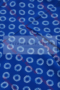Easy Stretch Ladies Short Sleeve Tunic Daisy Print - Solomon Brothers Apparel