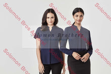 Load image into Gallery viewer, Elise Womens Plain Long Sleeve Blouse - Solomon Brothers Apparel
