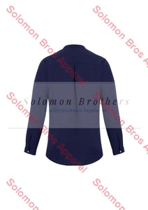 Elise Womens Plain Long Sleeve Blouse - Solomon Brothers Apparel