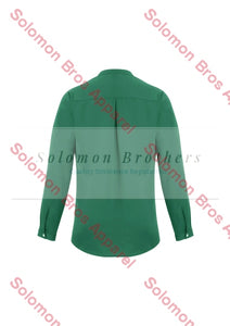 Elise Womens Plain Long Sleeve Blouse - Solomon Brothers Apparel