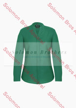 Load image into Gallery viewer, Elise Womens Plain Long Sleeve Blouse - Solomon Brothers Apparel
