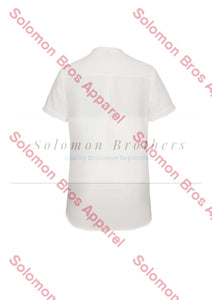 Elise Womens Plain Short Sleeve Blouse - Solomon Brothers Apparel