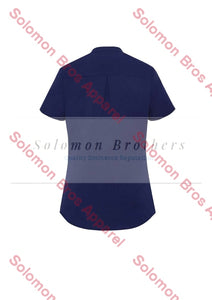 Elise Womens Plain Short Sleeve Blouse - Solomon Brothers Apparel