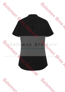 Elise Womens Plain Short Sleeve Blouse - Solomon Brothers Apparel