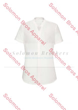 Load image into Gallery viewer, Elise Womens Plain Short Sleeve Blouse - Solomon Brothers Apparel
