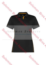 Load image into Gallery viewer, Equity Ladies Polo No. 1 Black/gold / 6
