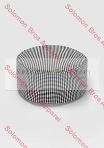 Flat Top Chef Hat Black/white Check Jackets