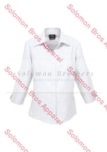 Load image into Gallery viewer, Haven Ladies 3/4 Sleeve Blouse White - Solomon Brothers Apparel

