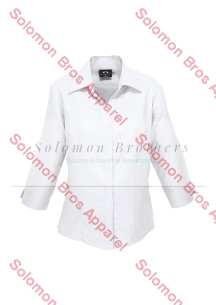 Haven Ladies 3/4 Sleeve Blouse White - Solomon Brothers Apparel