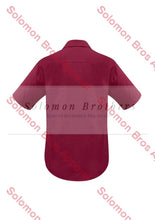 Load image into Gallery viewer, Haven Mens Short Sleeve Shirt Cherry - Solomon Brothers Apparel
