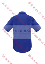 Load image into Gallery viewer, Haven Mens Short Sleeve Shirt Electric Blue - Solomon Brothers Apparel
