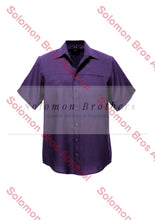 Load image into Gallery viewer, Haven Mens Short Sleeve Shirt Grape - Solomon Brothers Apparel

