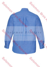 Load image into Gallery viewer, Heringbone Wrinkle Free Mens Long Sleeve Shirt - Solomon Brothers Apparel
