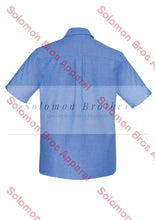 Load image into Gallery viewer, Heringbone Wrinkle Free Mens Short Sleeve Shirt - Solomon Brothers Apparel
