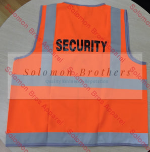 Hi Vis Security Vest - Solomon Brothers Apparel