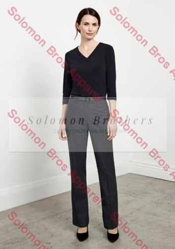 Iconic Flat Front Ladies Pant - Solomon Brothers Apparel
