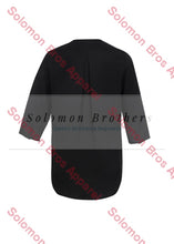 Load image into Gallery viewer, Laura Ladies 3/4 Sleeve Longline Blouse - Solomon Brothers Apparel
