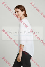 Load image into Gallery viewer, Laura Ladies 3/4 Sleeve Longline Blouse - Solomon Brothers Apparel
