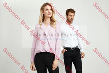 Load image into Gallery viewer, Laura Ladies Long Sleeve Hi-Lo Blouse - Solomon Brothers Apparel
