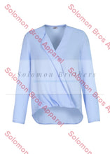 Load image into Gallery viewer, Laura Ladies Long Sleeve Hi-Lo Blouse - Solomon Brothers Apparel
