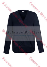 Load image into Gallery viewer, Laura Ladies Long Sleeve Hi-Lo Blouse Ink / 6 Corporate Shirt
