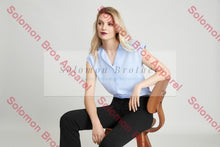 Load image into Gallery viewer, Laura Ladies Short Sleeve Blouse - Solomon Brothers Apparel
