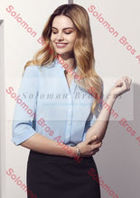 Load image into Gallery viewer, Lyon Womens 3/4 Sleeve Blouse - Solomon Brothers Apparel
