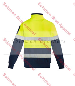 Mens Hi Vis 1/4 Zip Pullover - Hoop Taped - Solomon Brothers Apparel