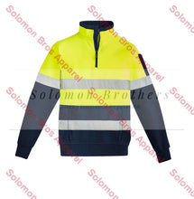 Load image into Gallery viewer, Mens Hi Vis 1/4 Zip Pullover - Hoop Taped - Solomon Brothers Apparel
