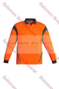 Mens Hi Vis Aztec L/S Polo - Solomon Brothers Apparel