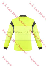 Load image into Gallery viewer, Mens Hi Vis Aztec L/S Polo - Solomon Brothers Apparel
