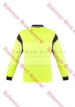 Load image into Gallery viewer, Mens Hi Vis Aztec L/S Polo - Solomon Brothers Apparel
