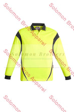 Load image into Gallery viewer, Mens Hi Vis Aztec L/S Polo - Solomon Brothers Apparel
