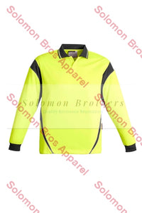 Mens Hi Vis Aztec L/S Polo - Solomon Brothers Apparel