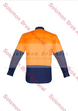 Load image into Gallery viewer, Mens Hi Vis Closed Front L/S Shirt - Solomon Brothers Apparel
