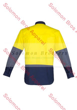 Load image into Gallery viewer, Mens Hi Vis Closed Front L/S Shirt - Solomon Brothers Apparel
